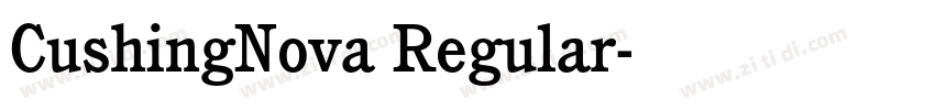 CushingNova Regular字体转换